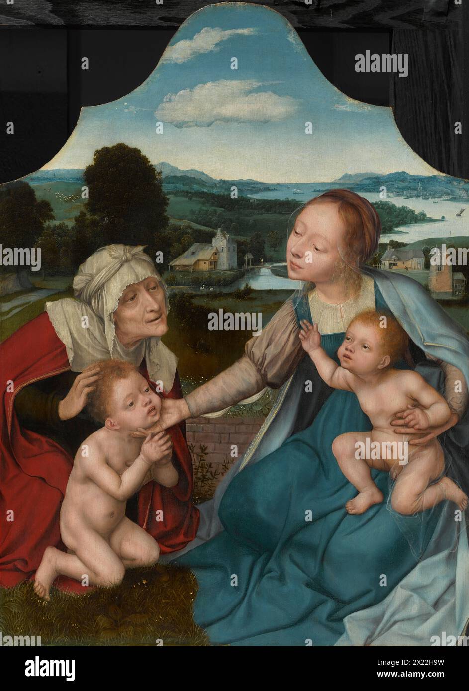 Virgin And Child With Saints Elizabeth and John the Baptist, c1520-25 ...