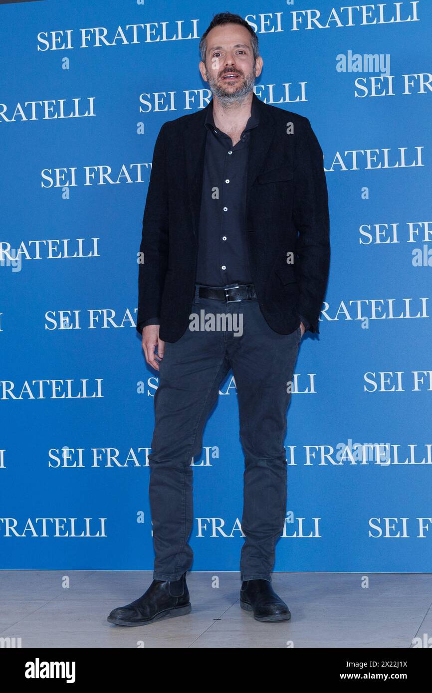 Simone Godano during the Photocall of the movie SEI FRATELLI, 19 April