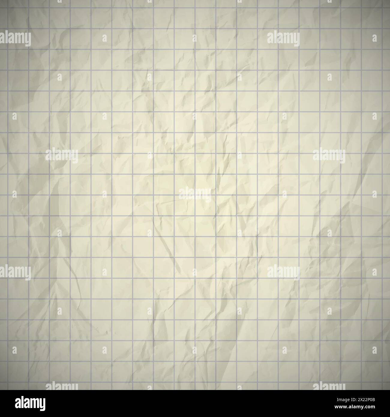 Old dented notebook paper with place for your text. Vector illustration Stock Vector