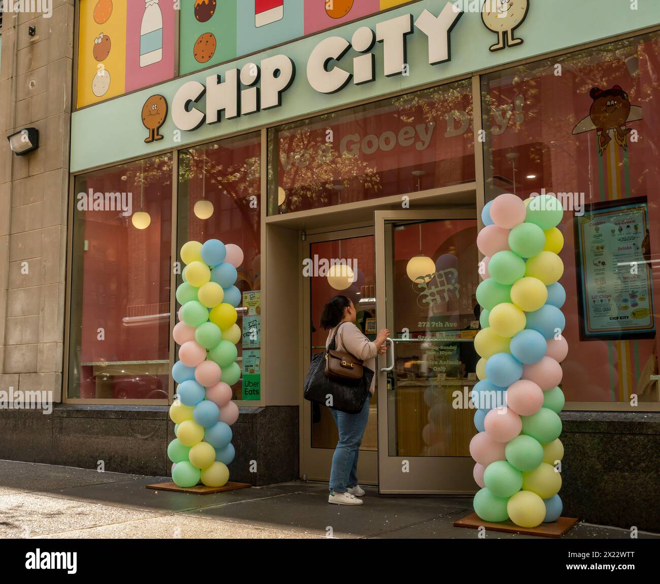 Grand opening of a branch of the popular Chip City cookies chain in