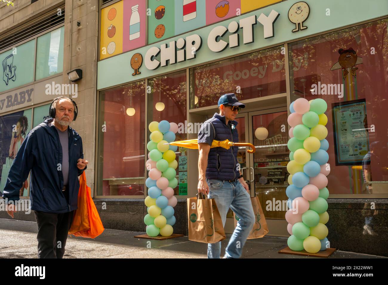 Grand opening of a branch of the popular Chip City cookies chain in