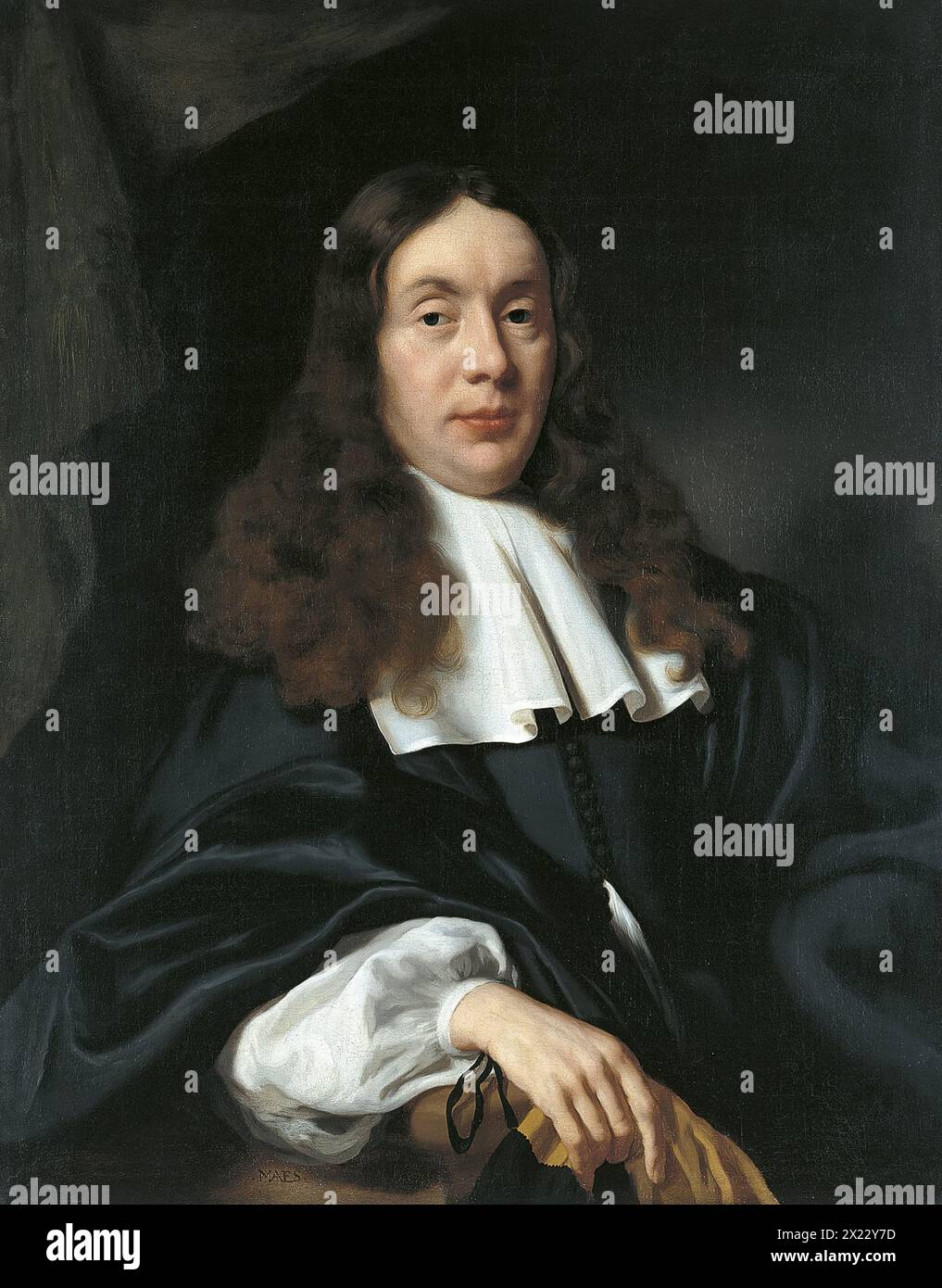 Portrait of a Man, 1666. Stock Photo