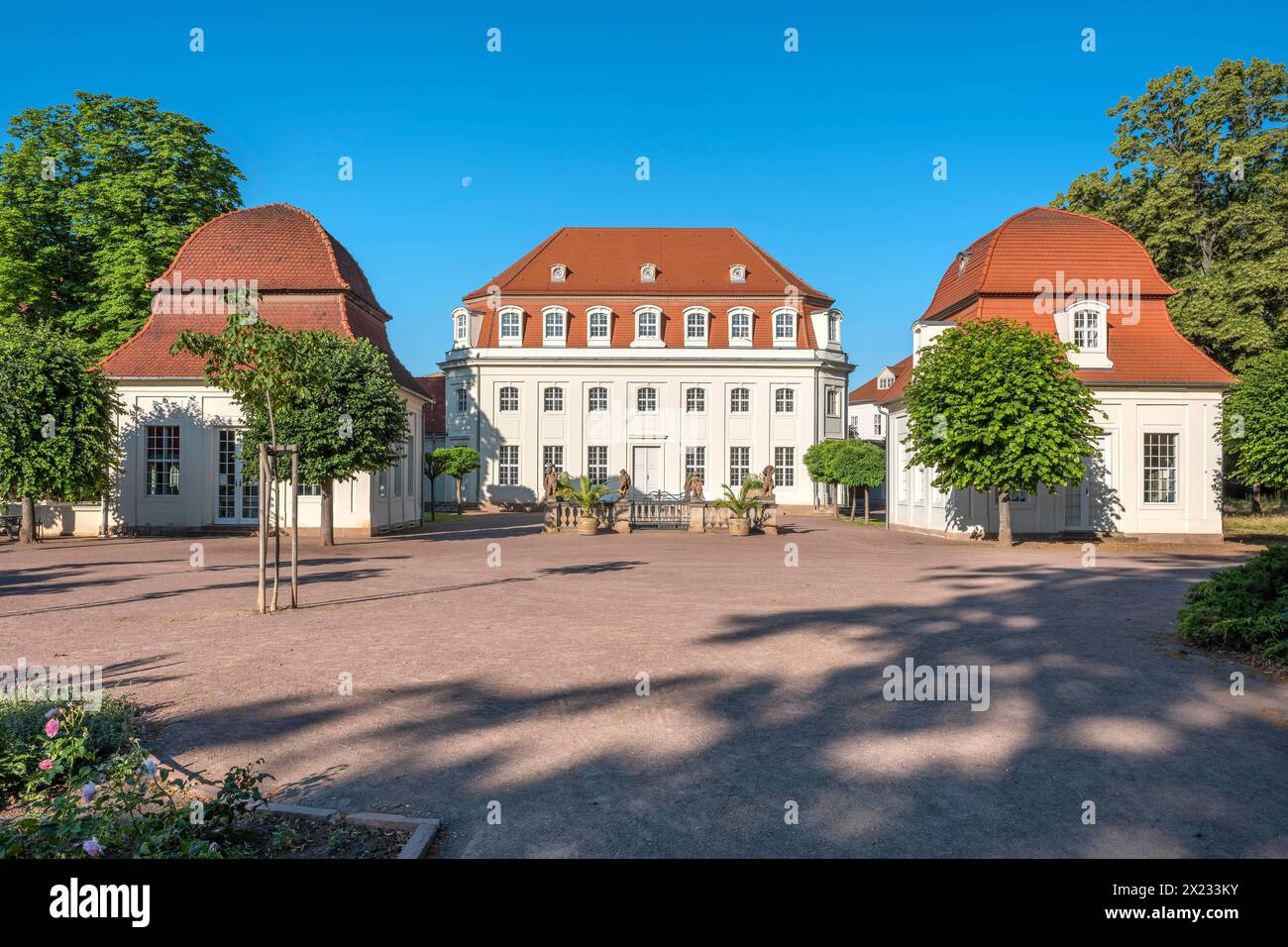 Historic spa facilities, Goethe town of Bad Lauchstaedt, Saxony-Anhalt, Germany Stock Photo