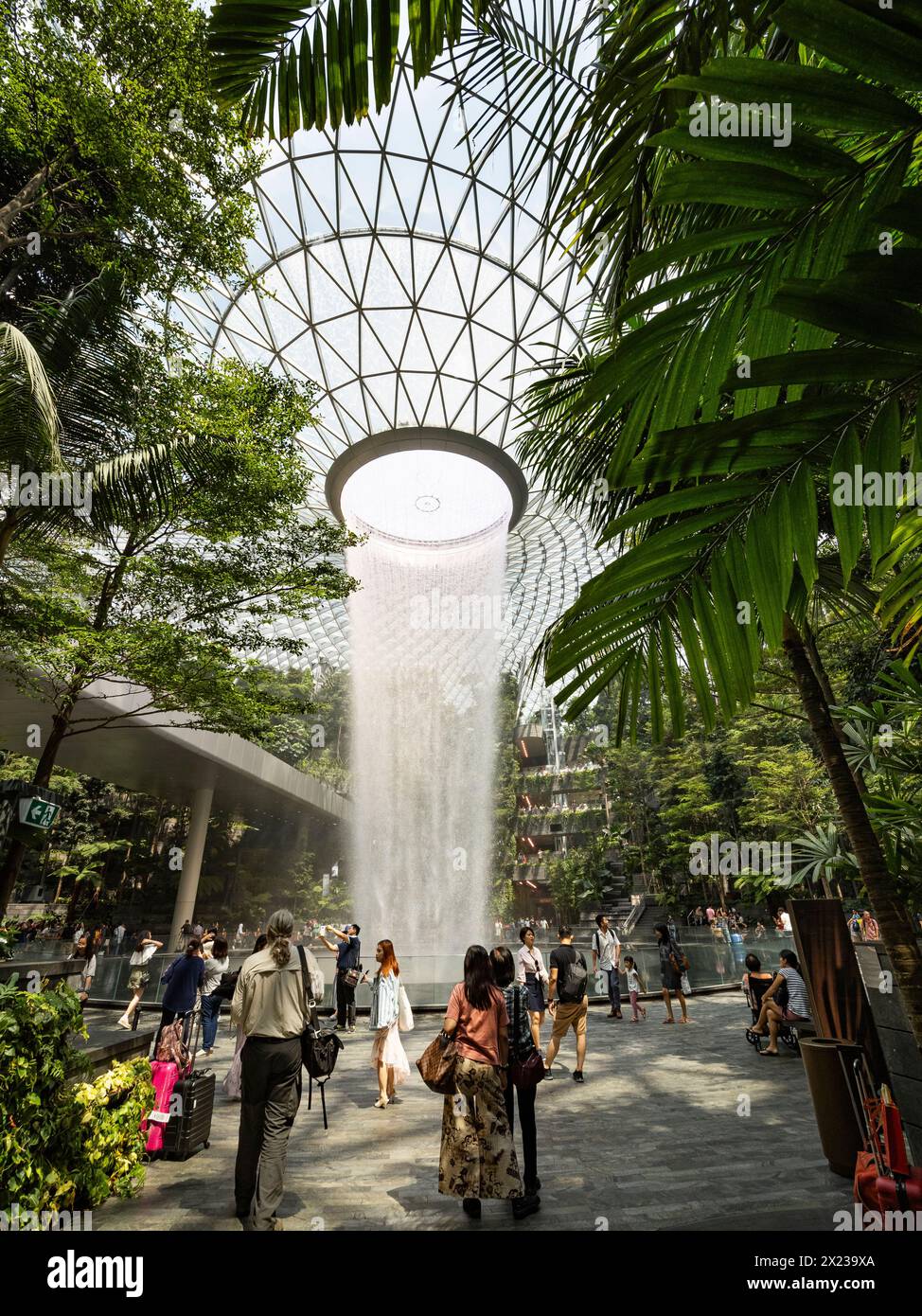 Jewel Changi Airport Waterfall International Airport Singapore