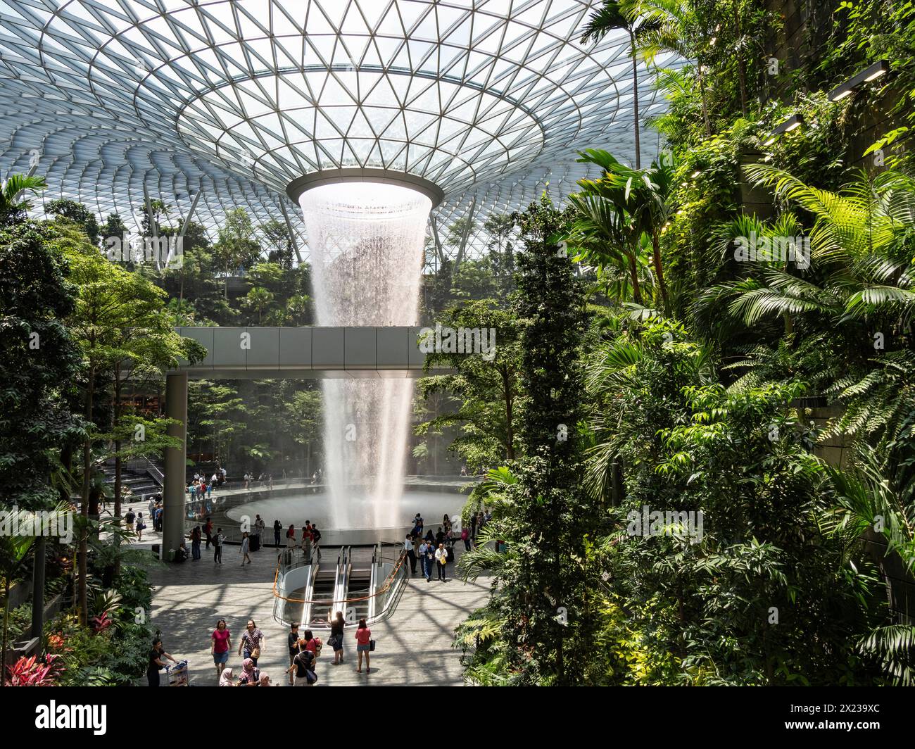 Jewel Changi Airport Waterfall International Airport Singapore