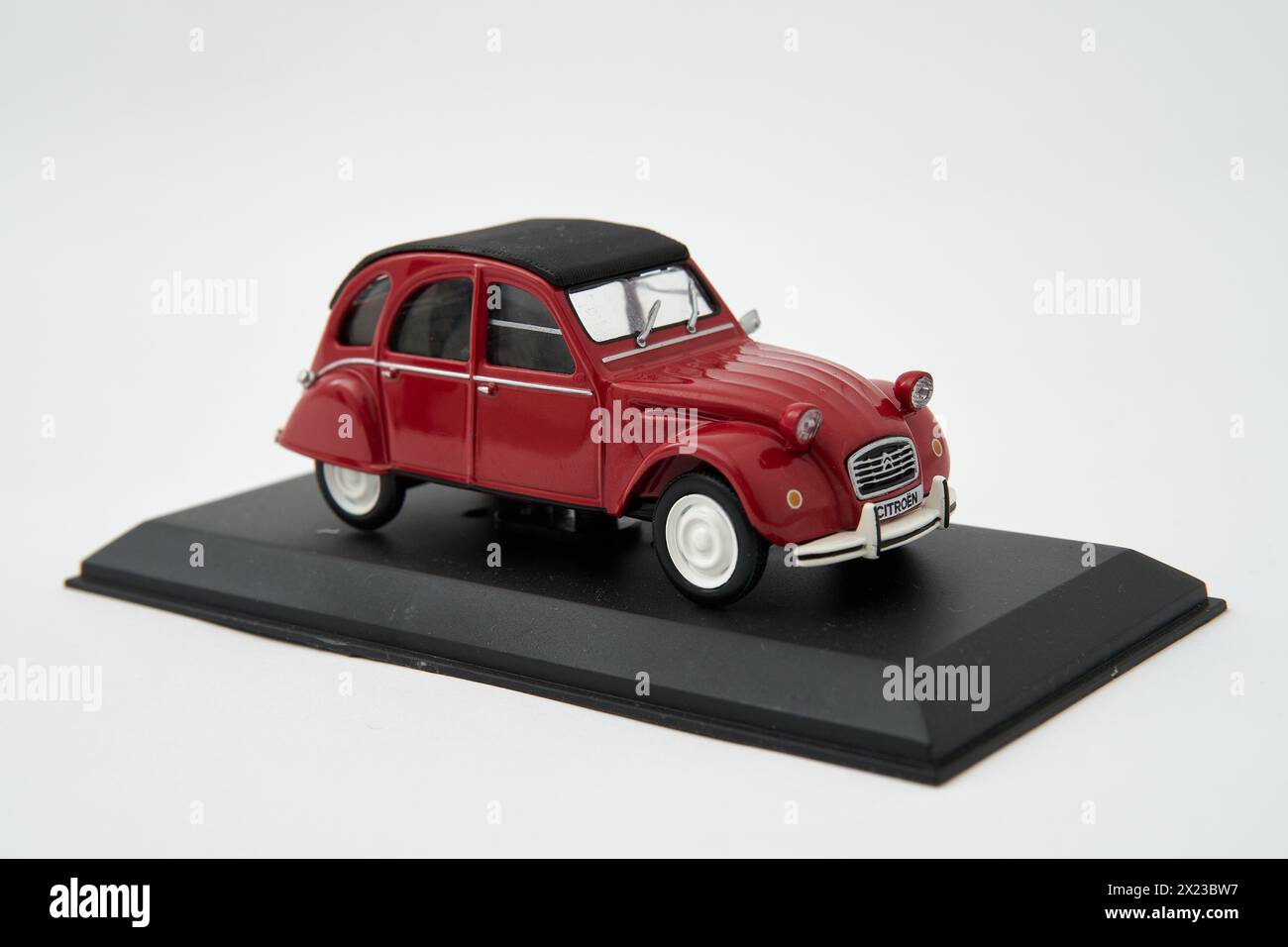 Belgrade, Serbia 04-03-2024 : Citroen Cimos 2CV6 car toy on white background Stock Photo