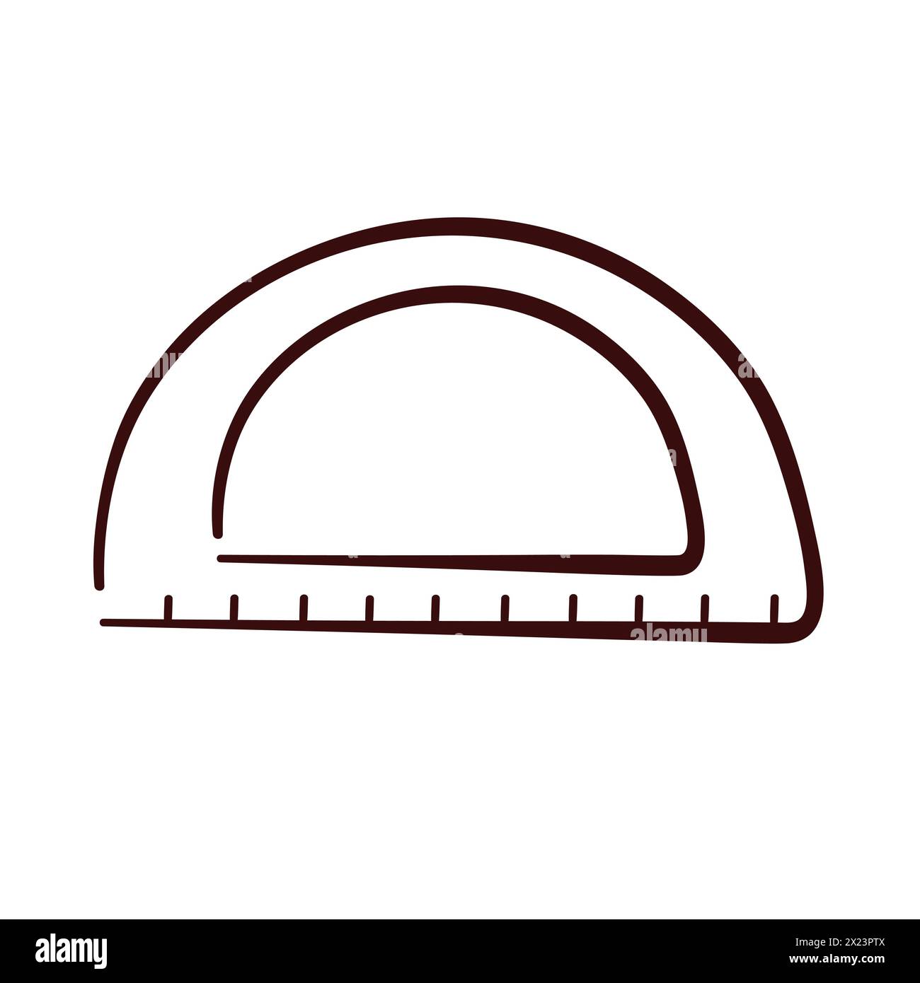 Education math ruler logo in doodle style. Stationery, school, study ...