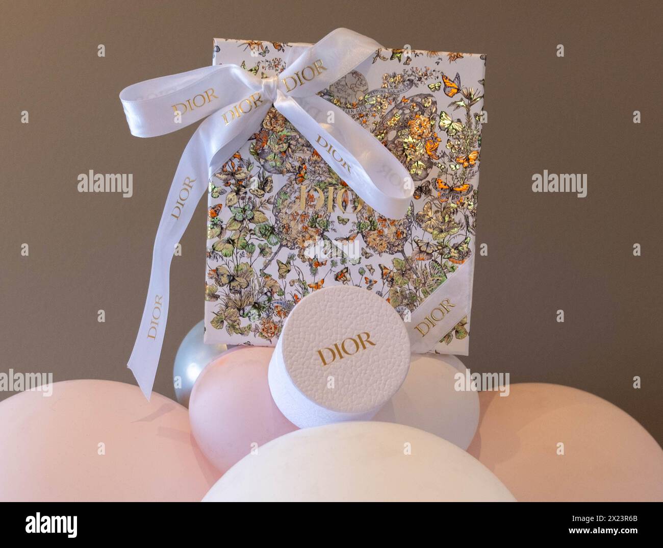 Dior Gift Box Stock Photo
