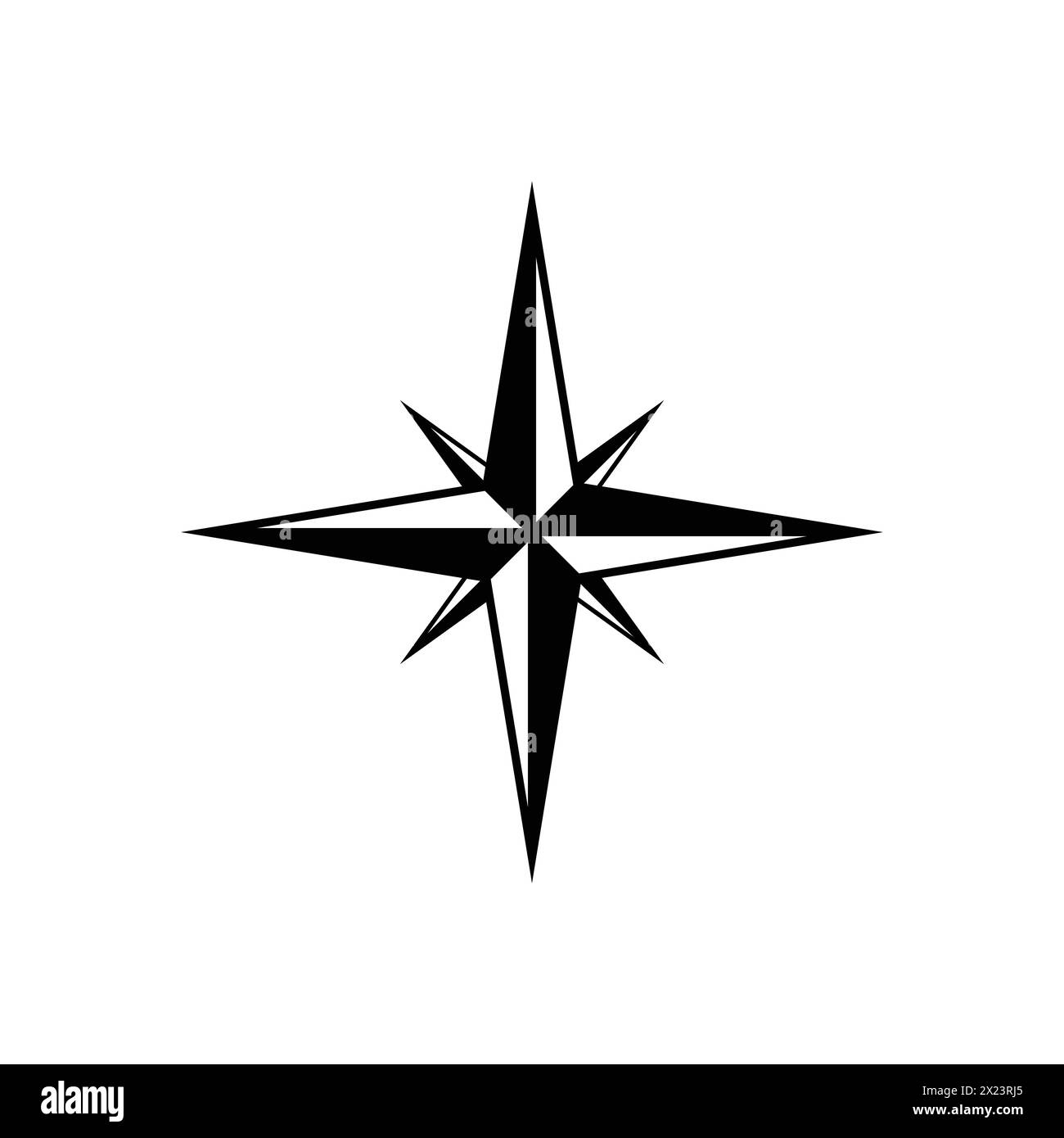 Compass Vector Illustration Compass Direction Icon. Vector compass rose ...