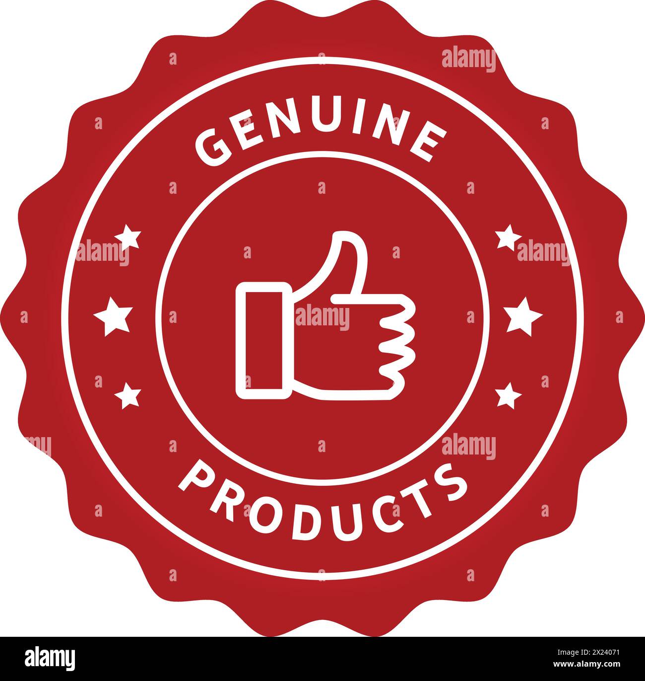 Genuine Products Sign Genuine Product Badge Golden Premium Seal Genuine Stamp Label Original 6184