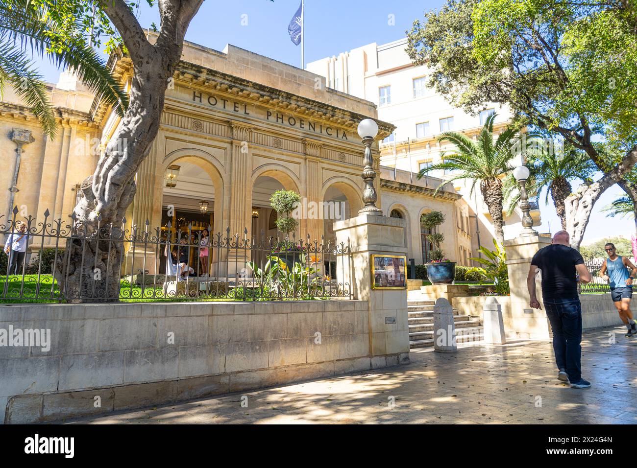Valletta, Malta, April 03, 2024. external view of Hotel The Phenicia Malta in the city centre Stock Photo