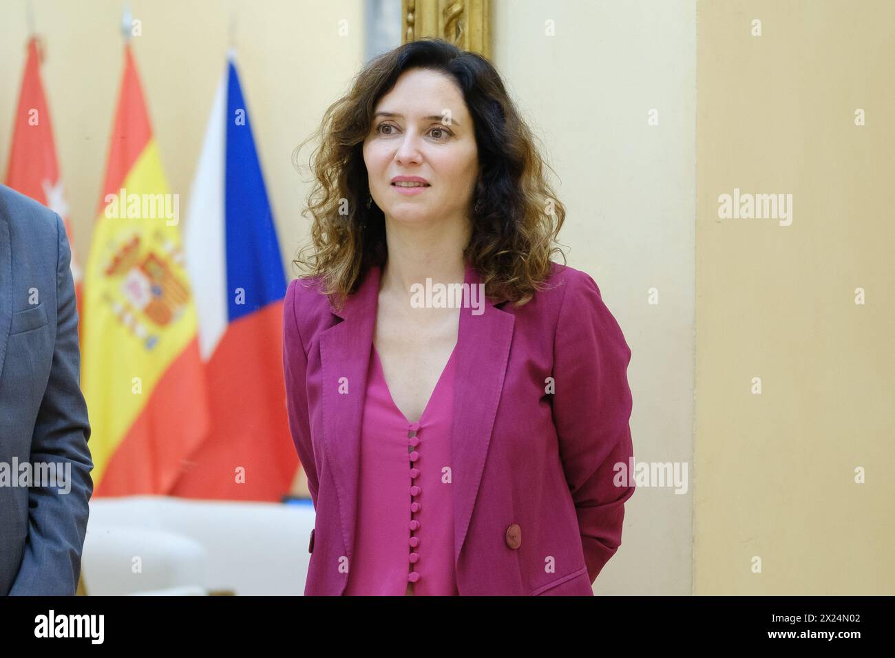 Ayuso Receives The Ambassador Of The Czech Republic In Spain Featuring: Isabel Diaz Ayuso Where: Madrid, Spain When: 19 Mar 2024 Credit: Oscar Gonzalez/WENN Stock Photo