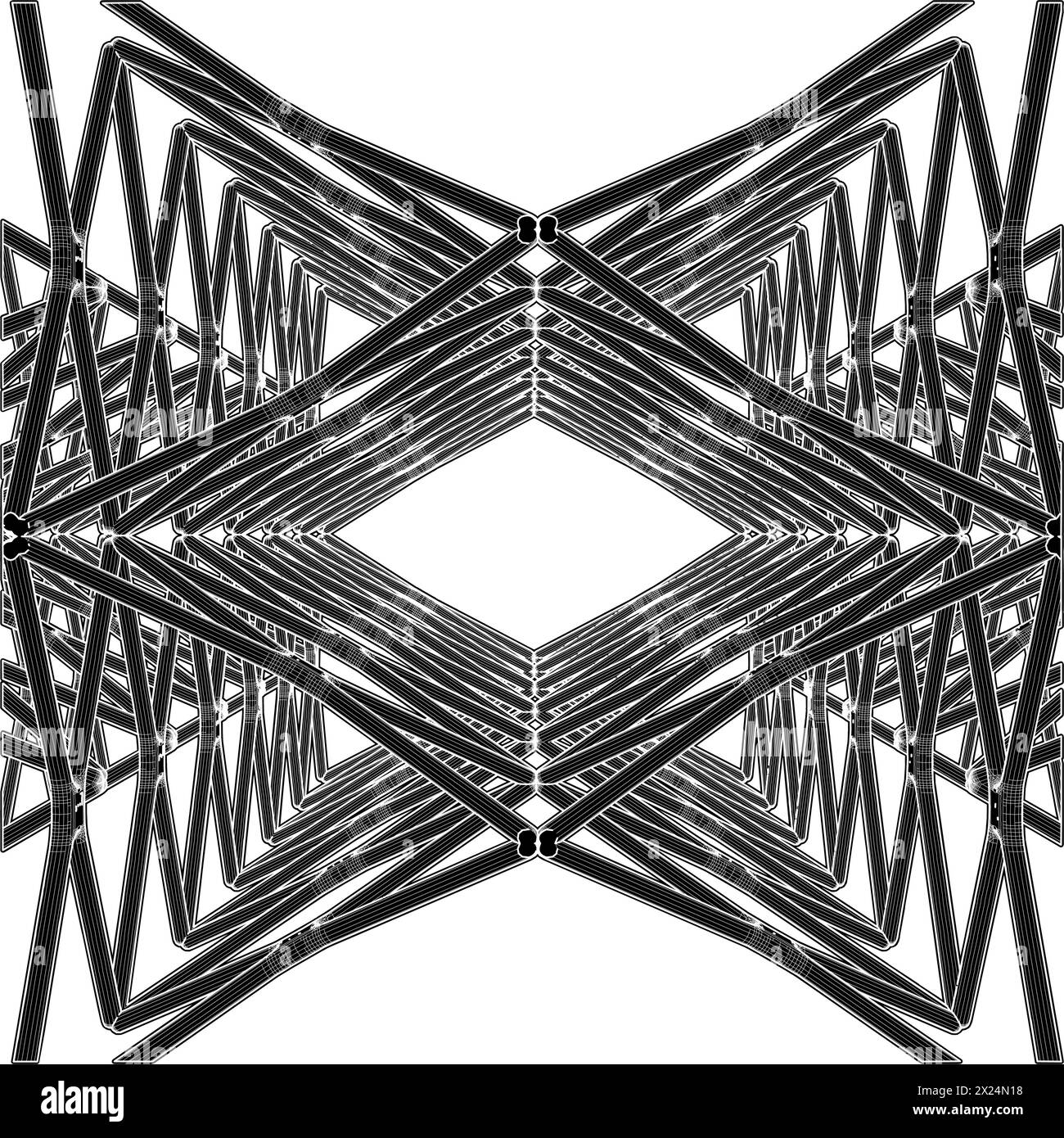 Abstract Construction Structure Vector. A Vector Illustration Of ...