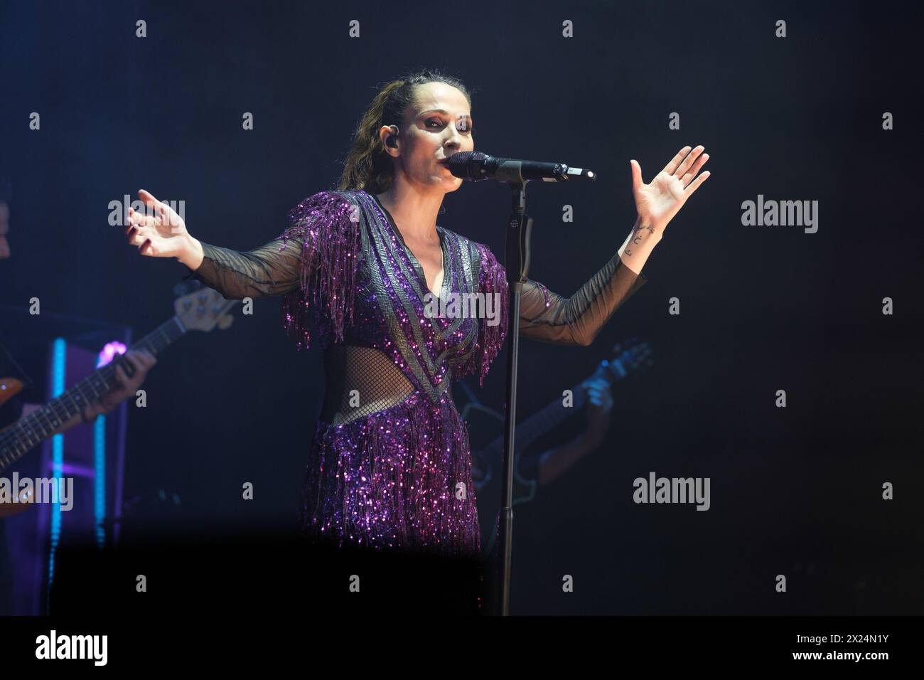 Singer Malu performs on the concert at circo Price on March 19, 2024 in Madrid, Spain. Featuring: Malu Where: Madrid, Spain When: 19 Mar 2024 Credit: Oscar Gonzalez/WENN Stock Photo