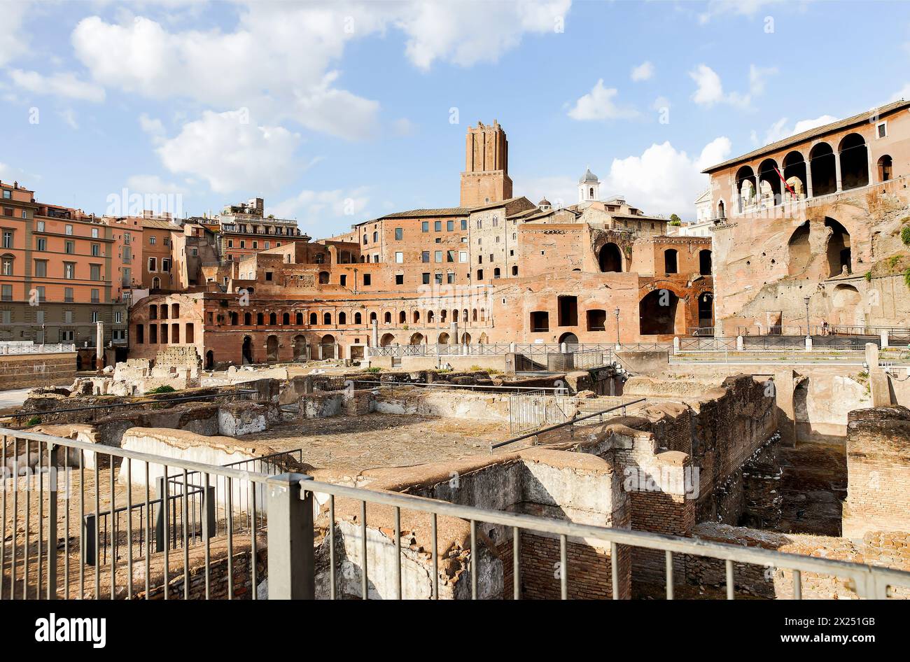 Architectural Sights of The Roman Forum (Foro Romano) in Rome, Lazio Province, Italy. Stock Photo
