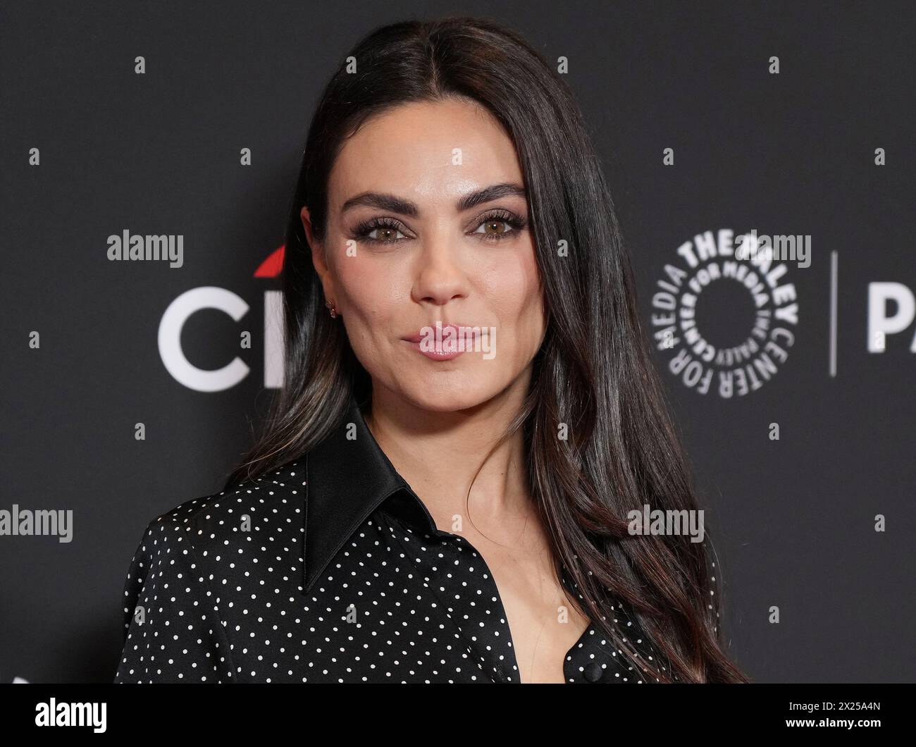 Mila Kunis arrives at the PaleyFest LA 2024 FAMILY GUY 25th