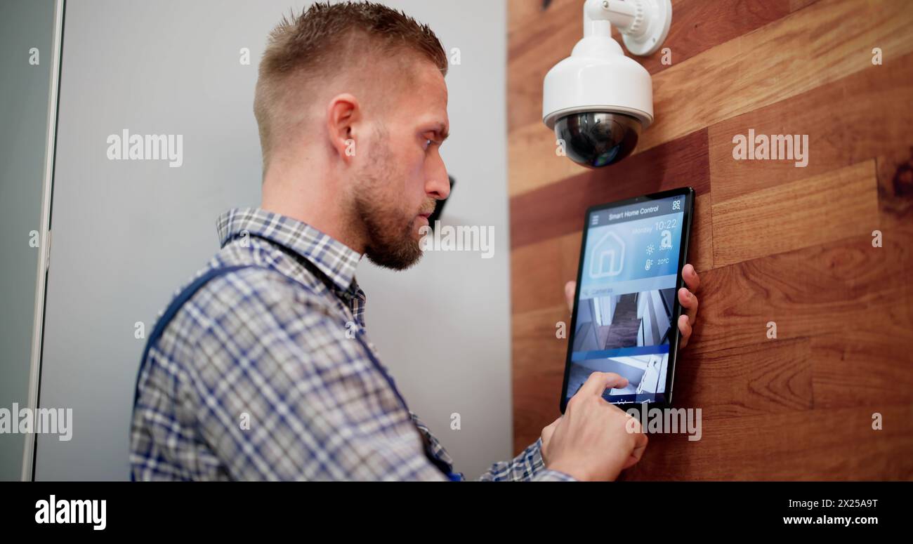 Cctv Security System Alarm Home Office Equipment Stock Photo