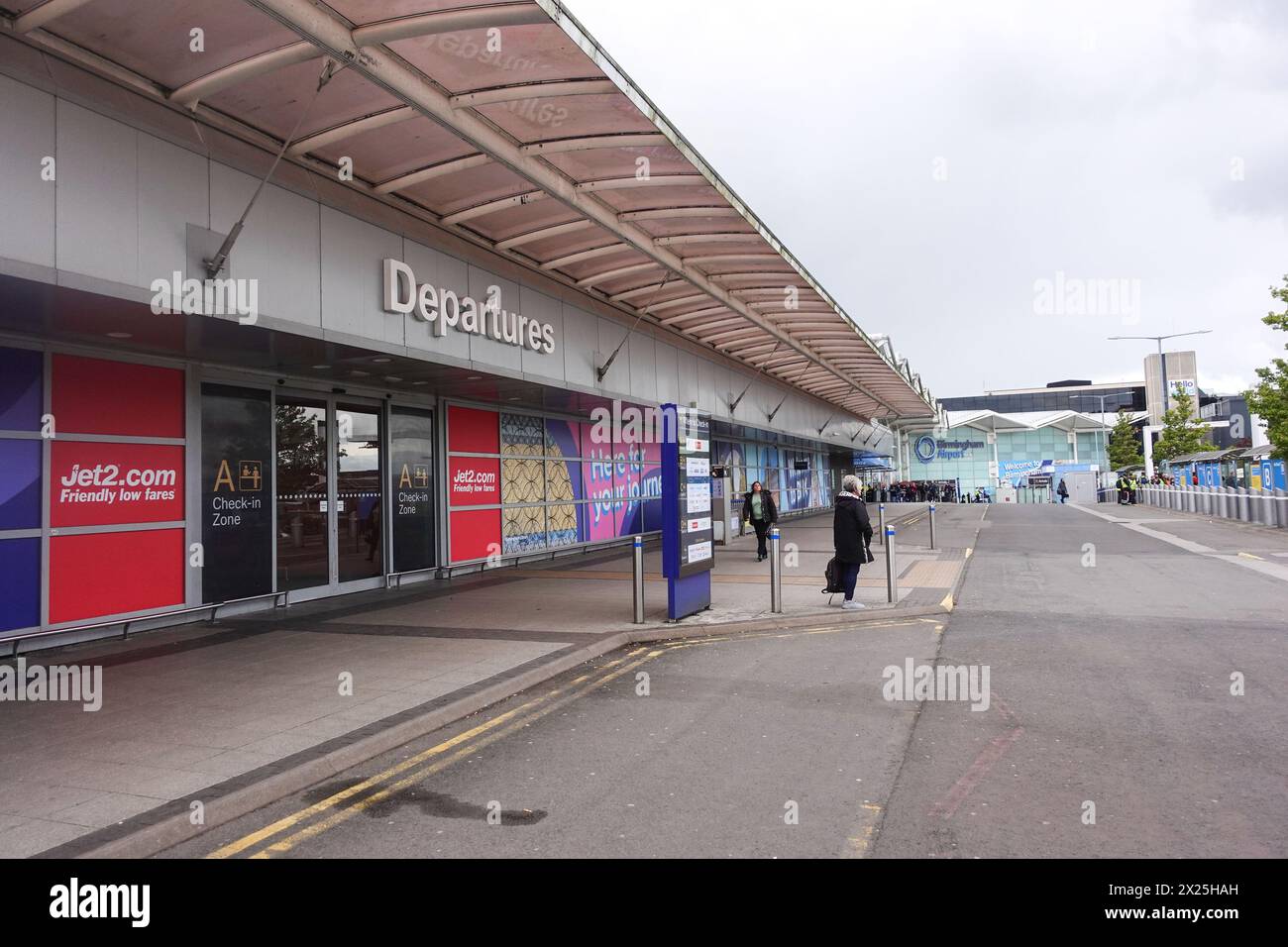 Birmingham Airport, England April 19th 2024 - GV's of Birmingham BHX Airport in England. Credit: Stop Press Media/Alamy Live News Stock Photo