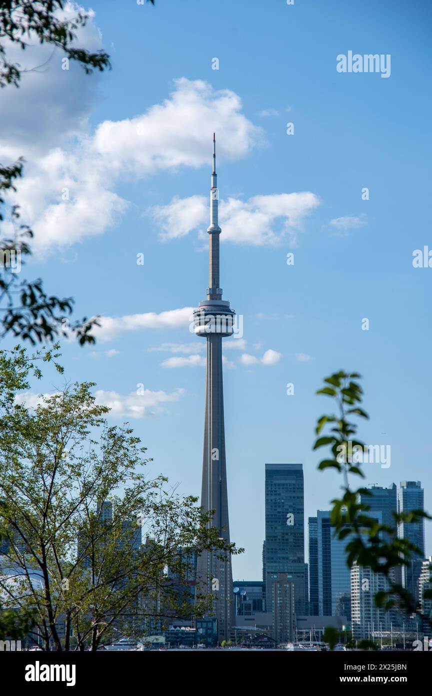 Cn tower toronto skyline summer hi-res stock photography and images - Alamy