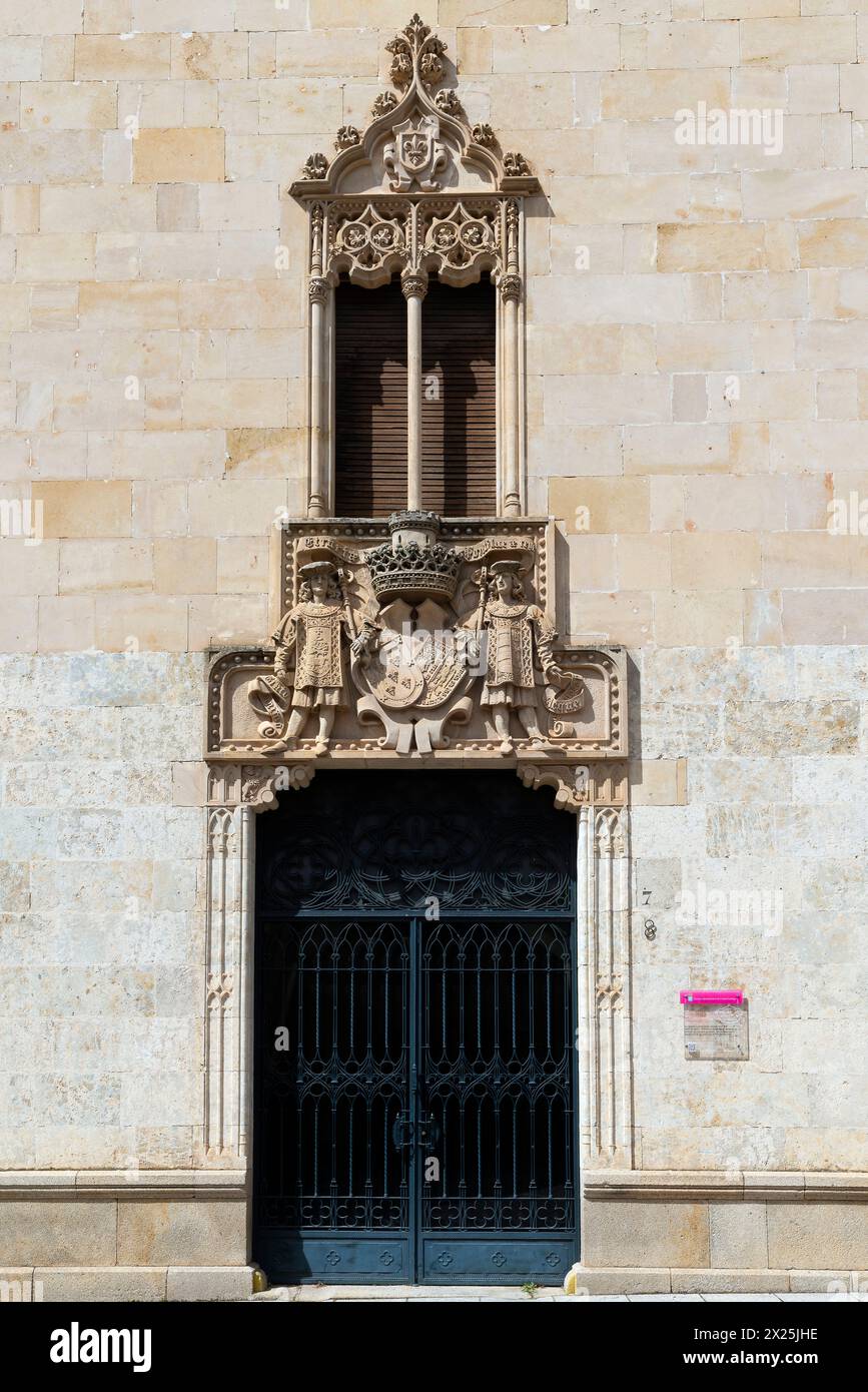 Palacio de la marquesa de Cartago its construction began in the last decade of the century. XIX. Ciudad Rodrigo is a city in the province of Salamanca Stock Photo