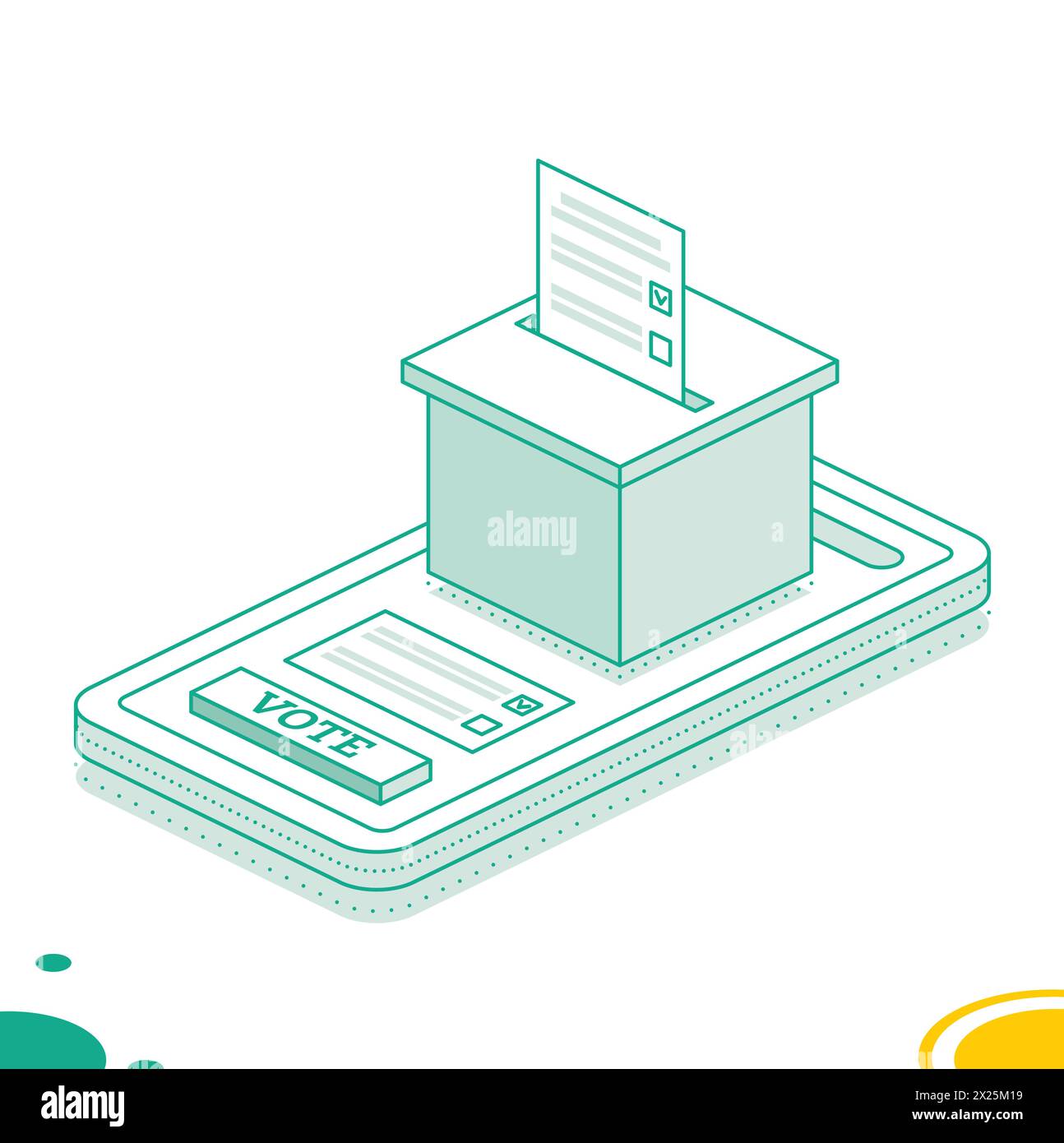 Isometric online voting and election concept using the smartphone ...