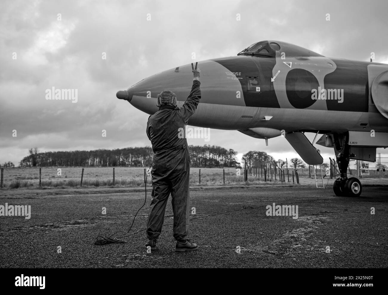Avro Vulcan B.2 XJ823, (V.Bomber) exhibit at Solway Aviation Museum