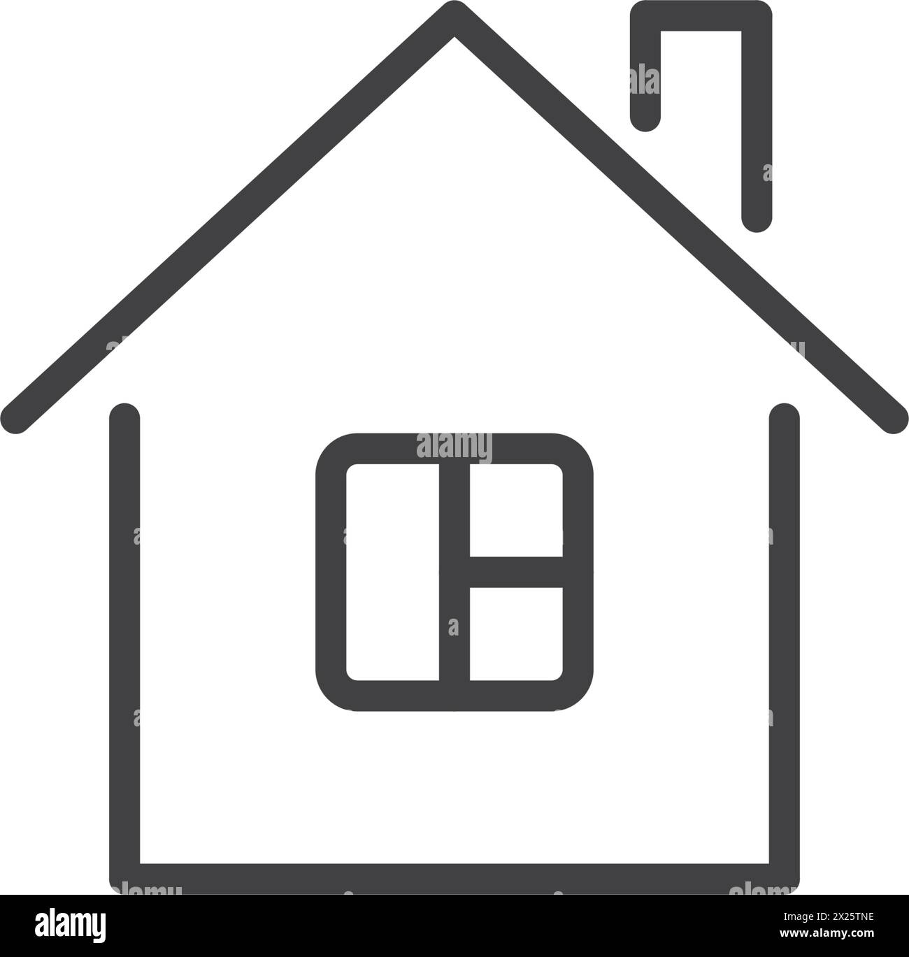 House icon in flat style. Home vector illustration on isolated ...
