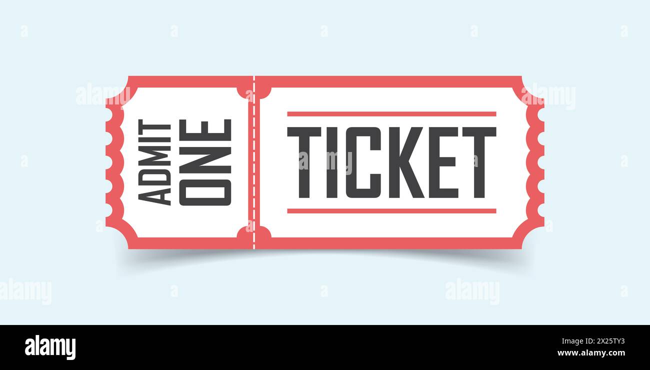 Ticket icon in flat style. Coupon vector illustration on isolated ...