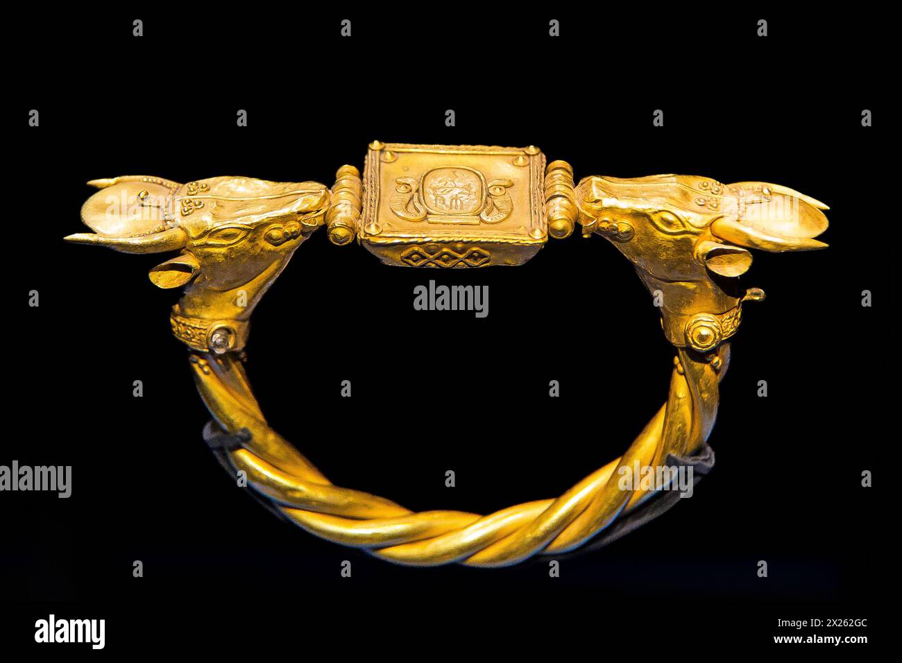 Egypt, Egyptian Museum Cairo, bracelet bearing the cartouche of a Touthmosis king. The initial dating (New Kingdom) is now contested. Stock Photo