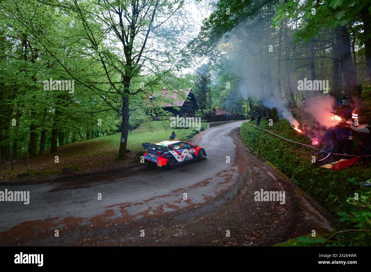 Switzerland Rally Racing They Face The 2nd, Day Of The Race ,During Fia World Rally Championship ...