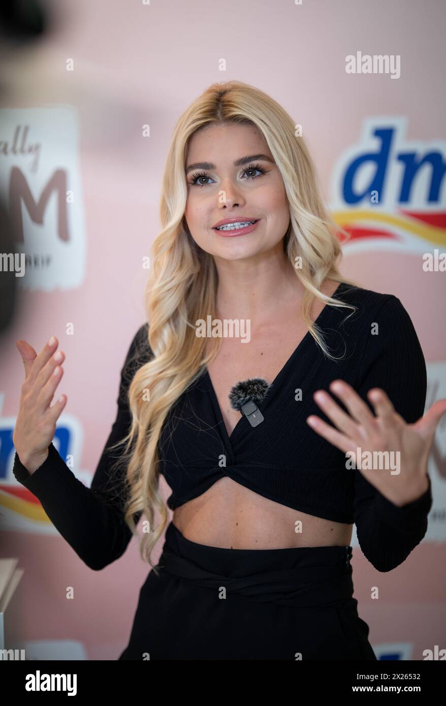 Waldbronn, Germany. 20th Apr, 2024. Influencer Pamela Reif at a media