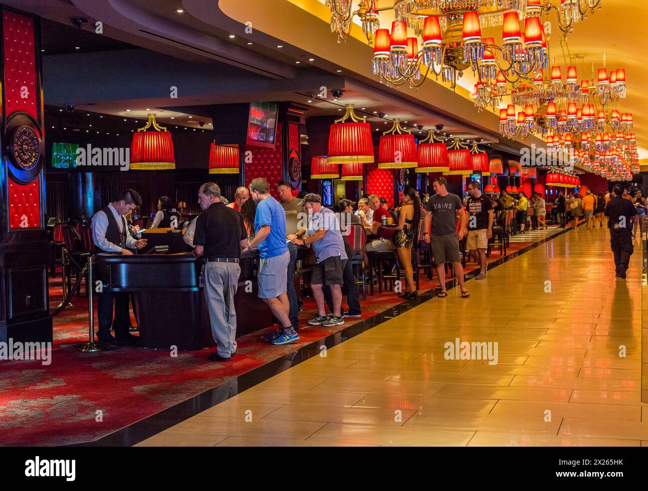 Las Vegas, Nevada.  Gaming Tables, The Cromwell Casino. Stock Photo