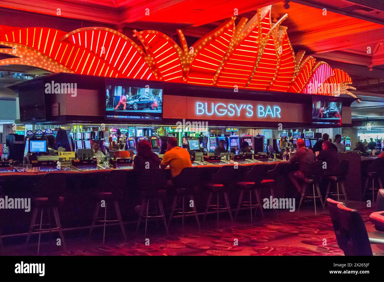 Las Vegas, Nevada.  Bugsy's Bar, Flamingo Casino. Stock Photo