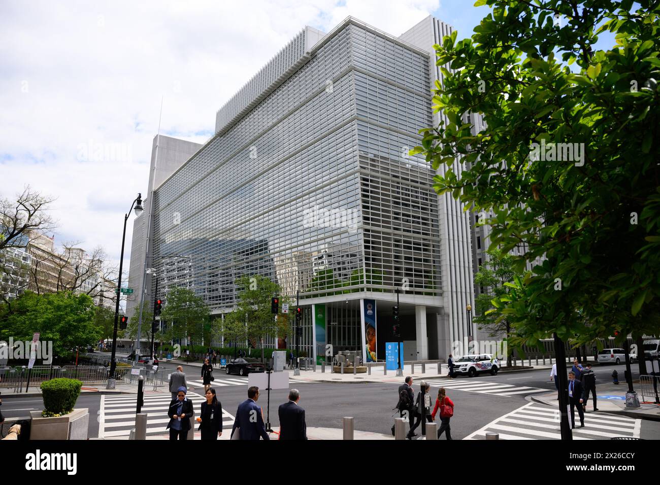 18 April 2024, USA, Washington: The main building (headquarters) of the ...