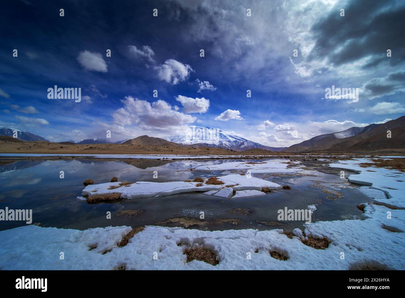 Karakul Lake Stock Photo