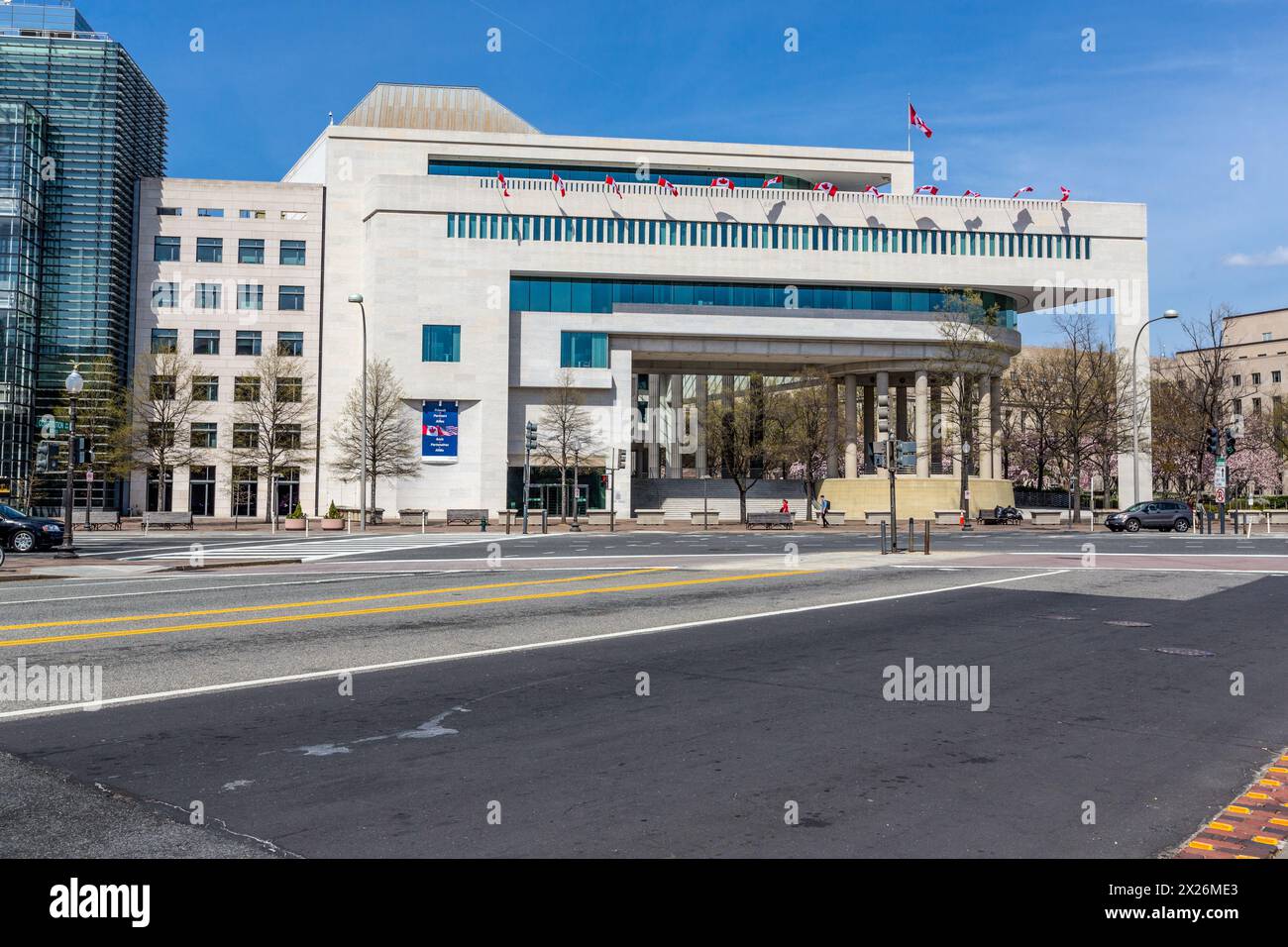 Washington, D.C., USA.  Canadian Embassy, Pennsylvania Avenue. Stock Photo