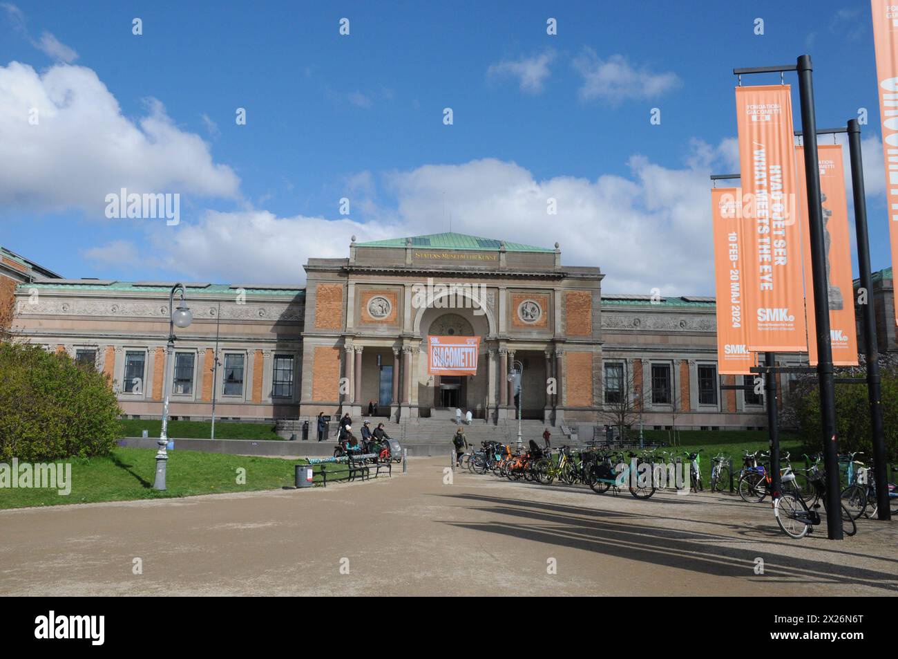 Copenhagen/ Denmark/20 April 2024/ Statens museum for kunst of antional museum of arts or national gallery of Denmark building in danish capital. Photo.Francis Joseph Dean/Dean Pictures Not for commercial use only for editorial use Stock Photo