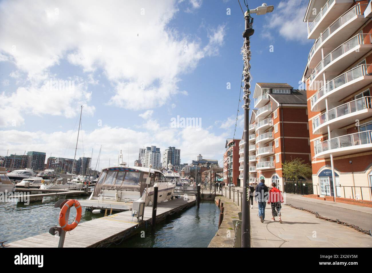 Views of Neptune Marina, Ipswich, Suffolk in the United Kingdom Stock