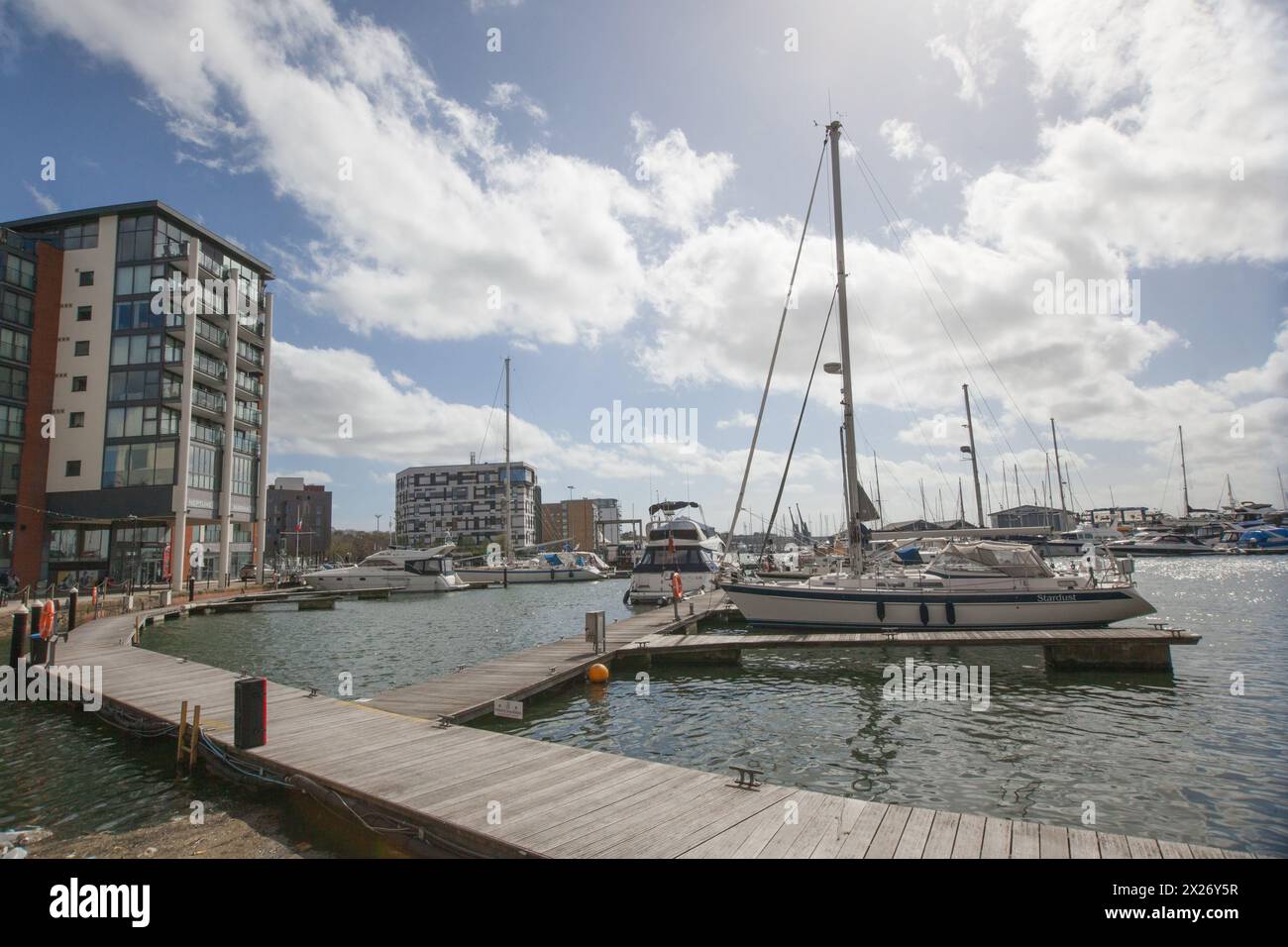 Views of Neptune Marina, Ipswich, Suffolk in the United Kingdom Stock