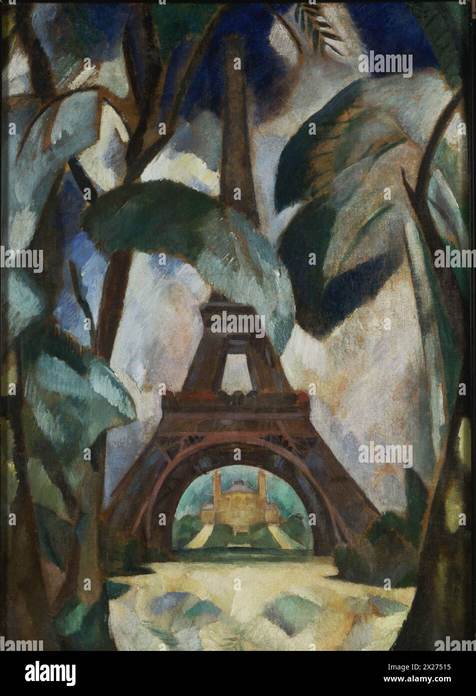 Robert Delaunay - Eiffel tower - 1909 - Philadelphia Museum of Art Stock Photo