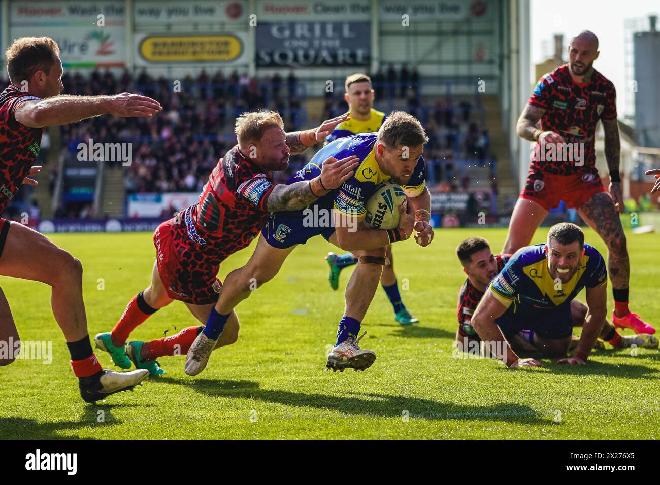 Warrington, Cheshire, UK. 20th April, 2024. Super League Rugby