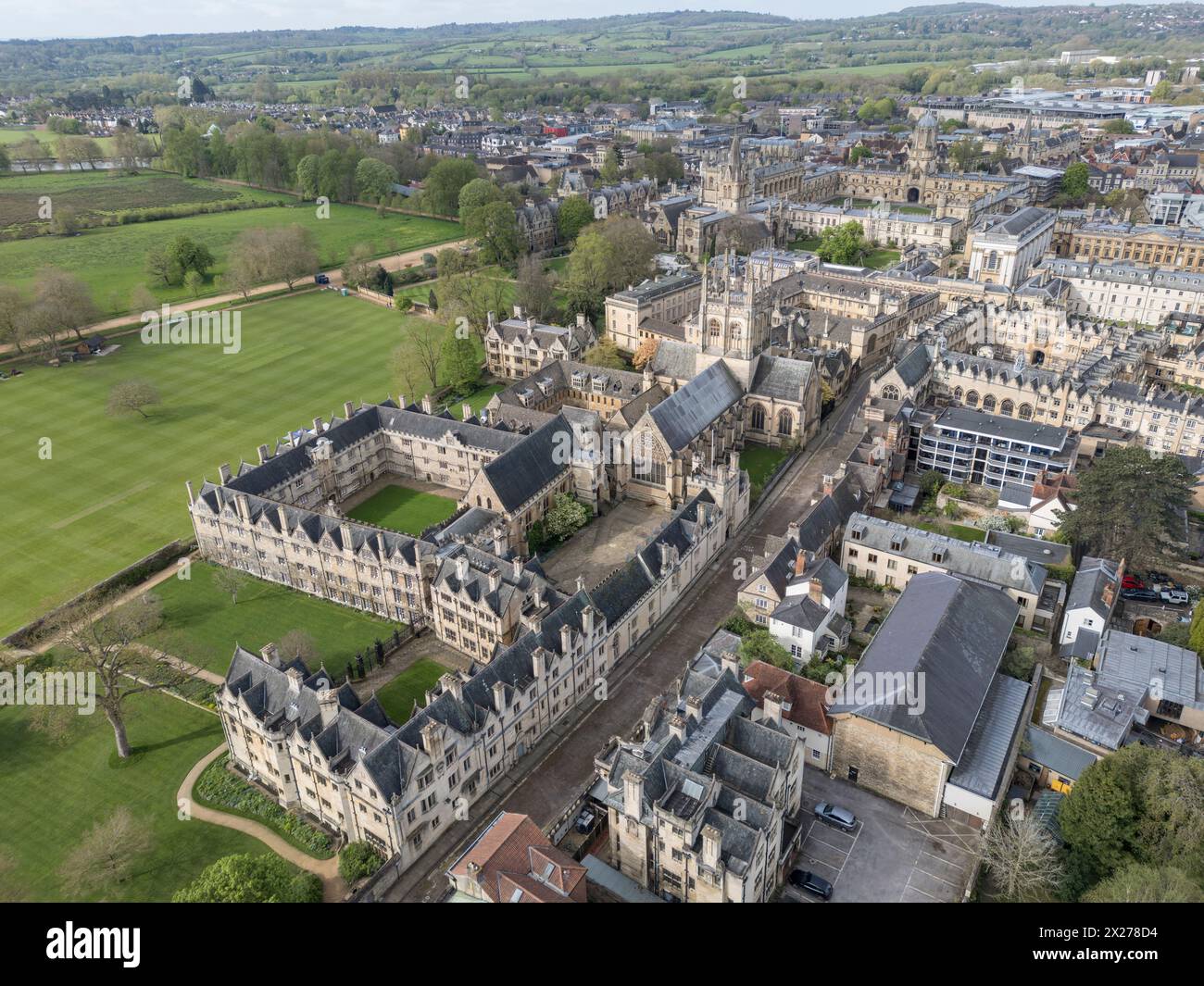 Merton College Aerial Hi res Stock Photography And Images Alamy