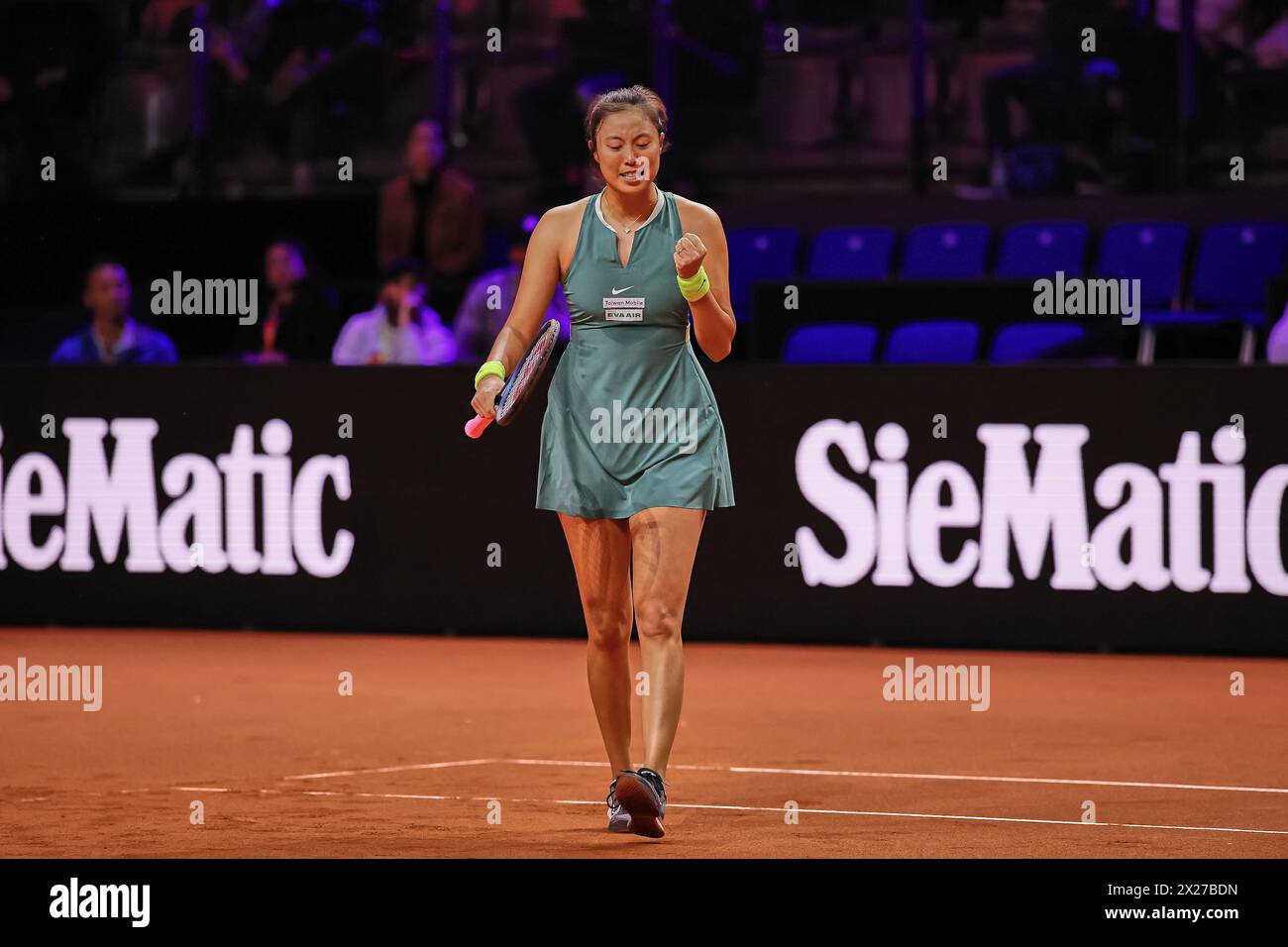 Stuttgart, Baden-Wuerttemberg, Germany. 20th Apr, 2024. Hao-Ching Chan (TPE) on court during the 47. Porsche Tennis Grand Prix Stuttgart - WTA500 (Credit Image: © Mathias Schulz/ZUMA Press Wire) EDITORIAL USAGE ONLY! Not for Commercial USAGE! Stock Photo
