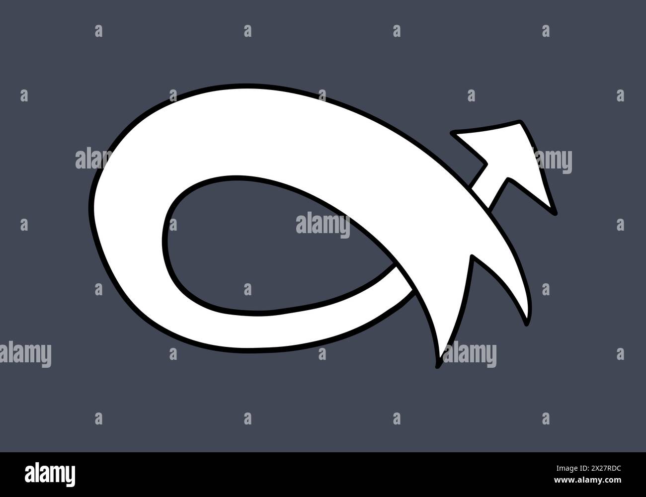 Cartoon doodle arrow vector illustration Stock Vector Image & Art - Alamy