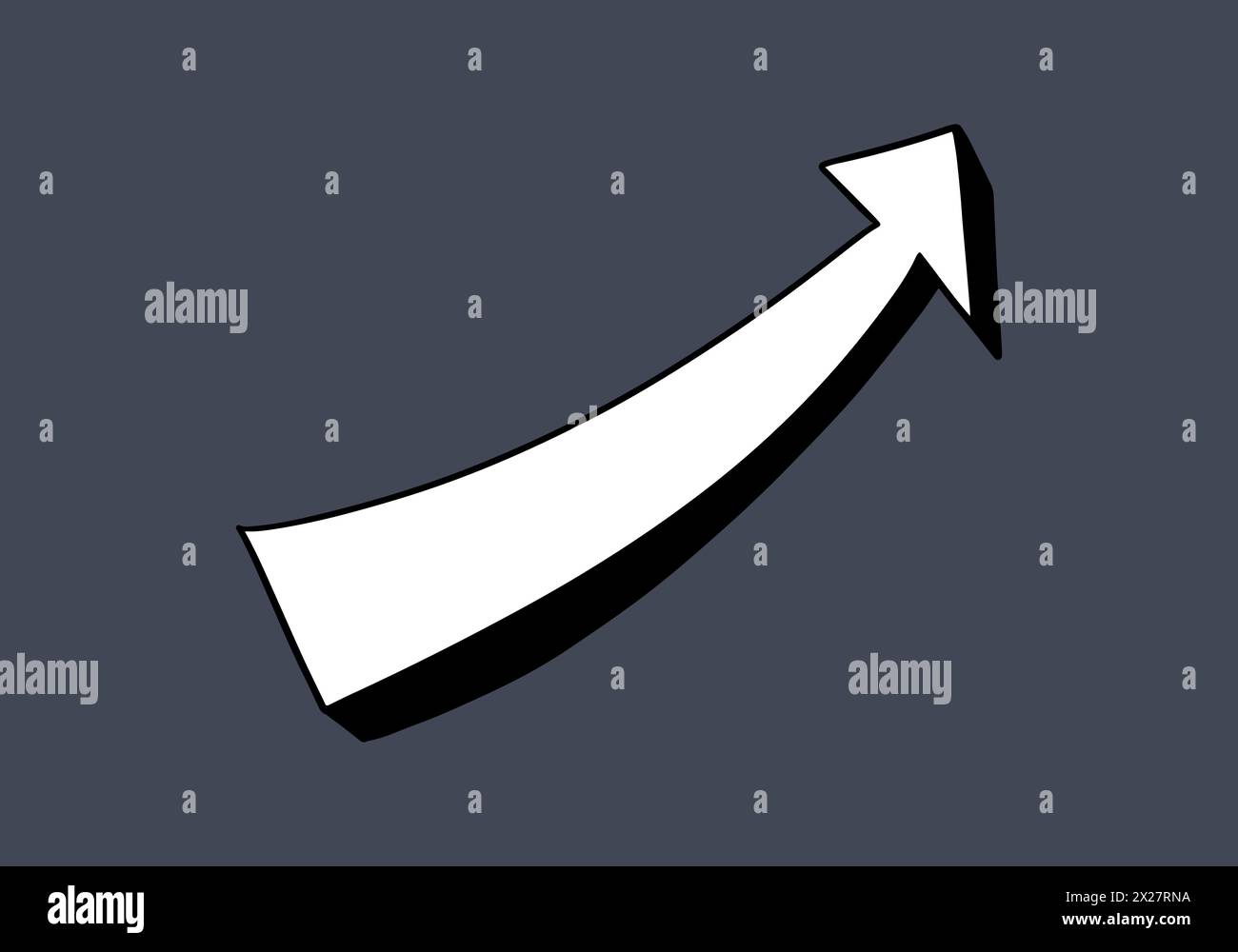 Cartoon doodle arrow vector illustration Stock Vector Image & Art - Alamy