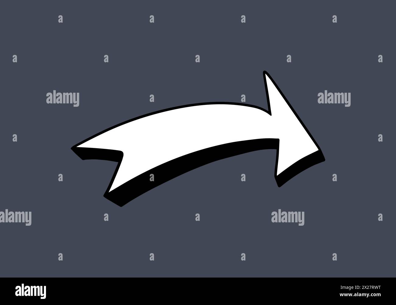 Cartoon doodle arrow vector illustration Stock Vector Image & Art - Alamy
