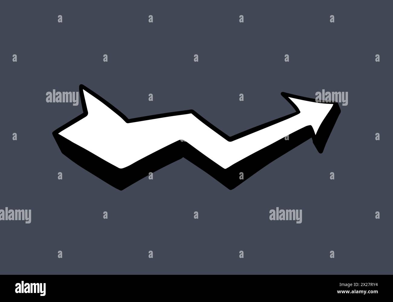 Cartoon doodle arrow vector illustration Stock Vector Image & Art - Alamy