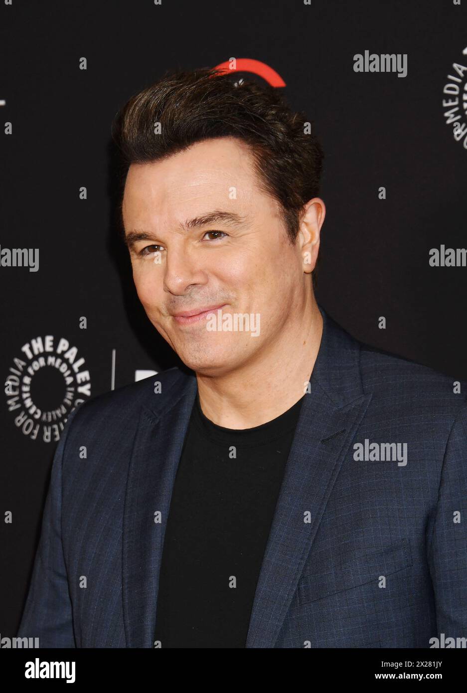 HOLLYWOOD, CALIFORNIA APRIL 19 Seth MacFarlane arrives at Paley Fest