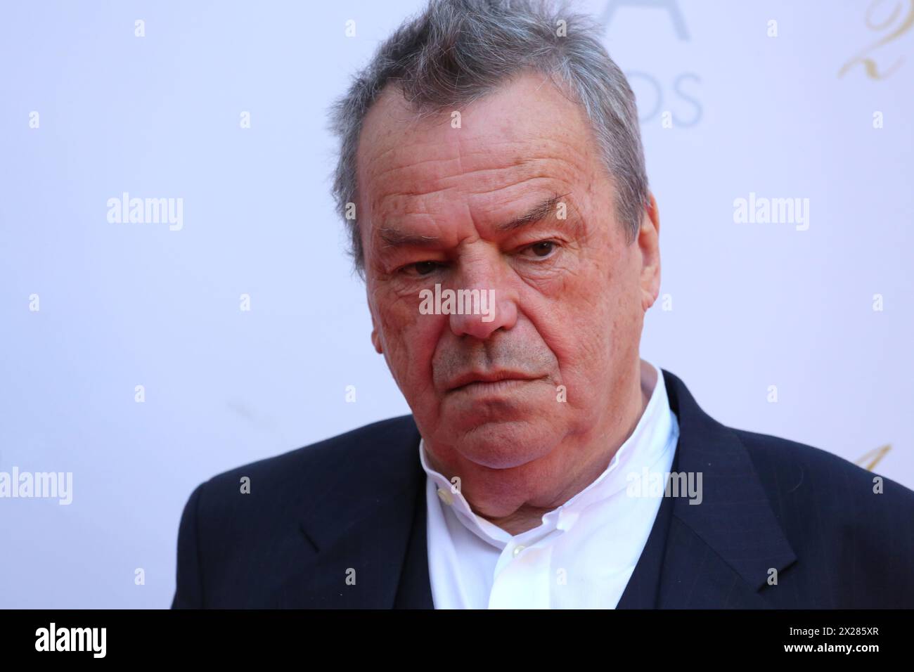 Dublin, Ireland. 20th April 2024.  Neil Jordan arriving on the red carpet at the Irish Film and Television Awards (IFTA), Dublin Royal Convention Centre. Credit: Doreen Kennedy/Alamy Live News. Stock Photo