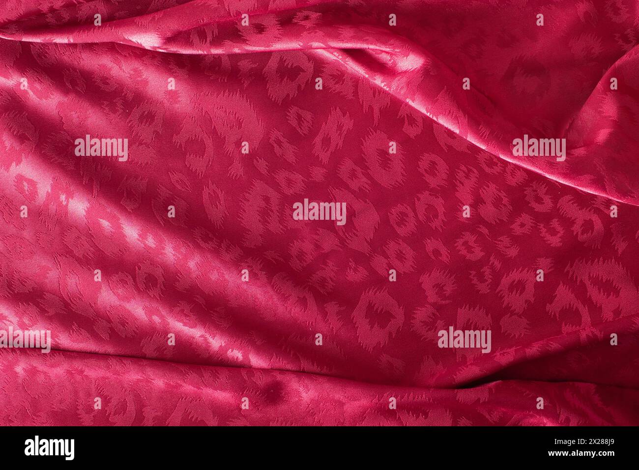 Smooth elegant red satin texture can use as abstract background. Luxurious background design Stock Photo